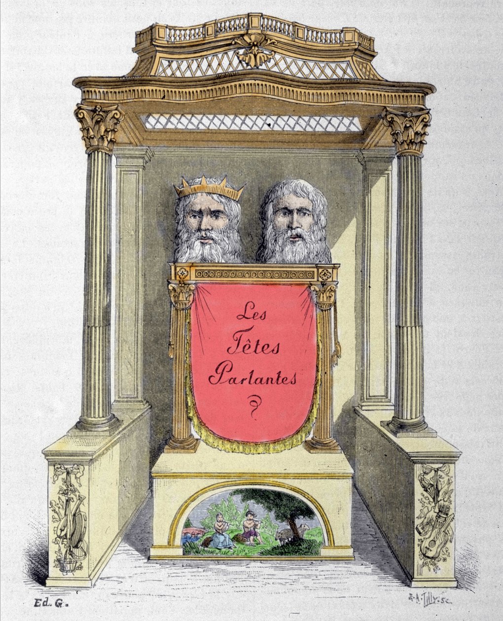 Cabezas parlantes, autómata de Abbe Mical de Unknown artist