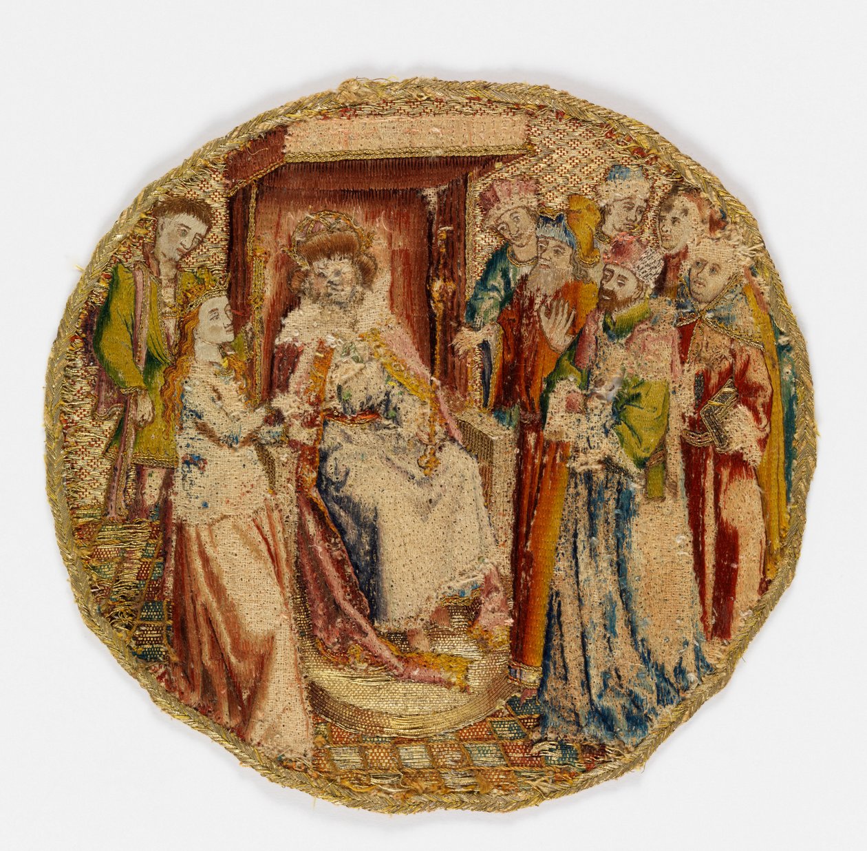 Santa Catalina confundiendo a los eruditos ante el emperador Majencio de Unknown artist