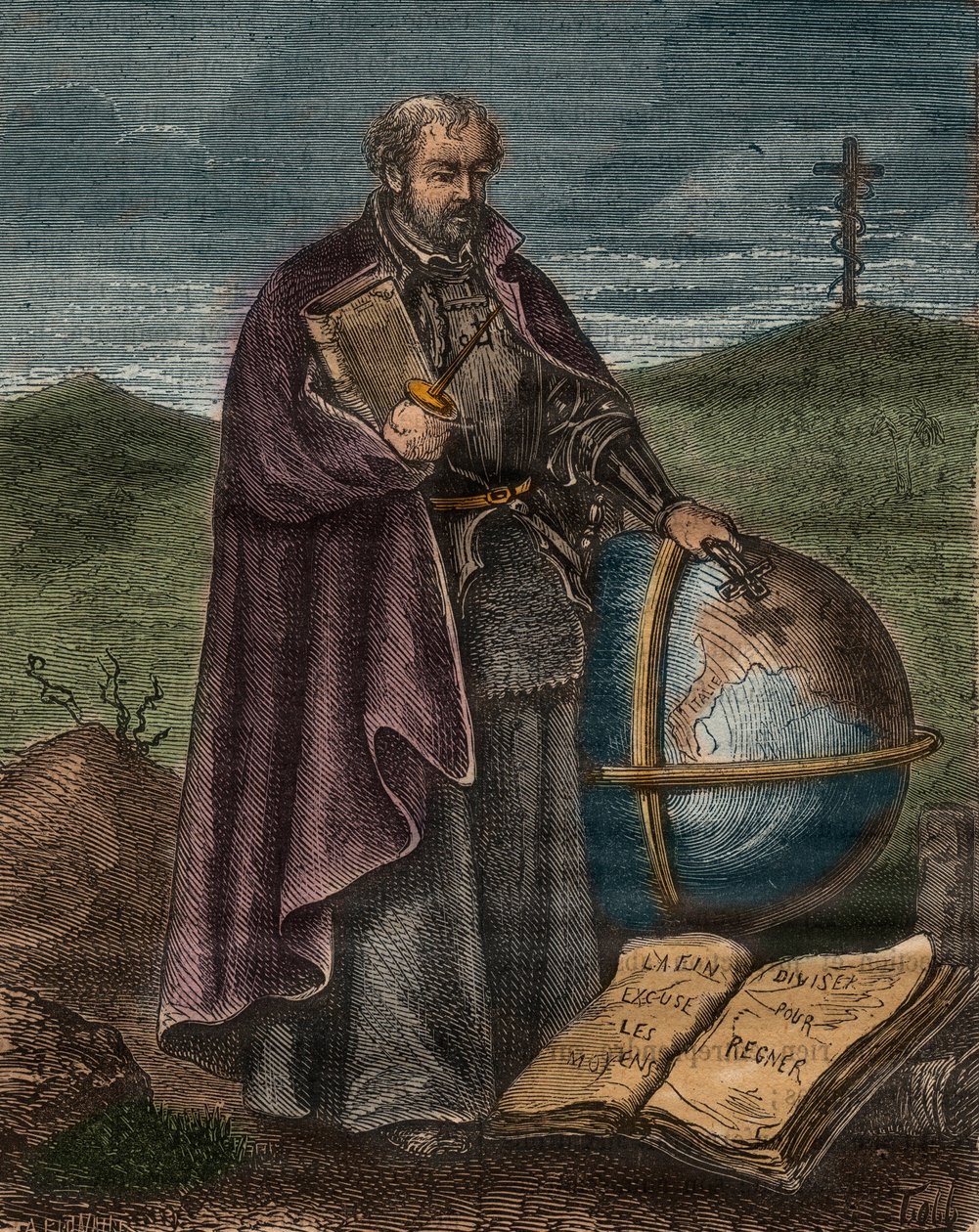 San Ignacio de Loyola (1491-1556) (grabado en color) - Retrato de Ignacio de Loyola (San Ignacio) de Unknown artist