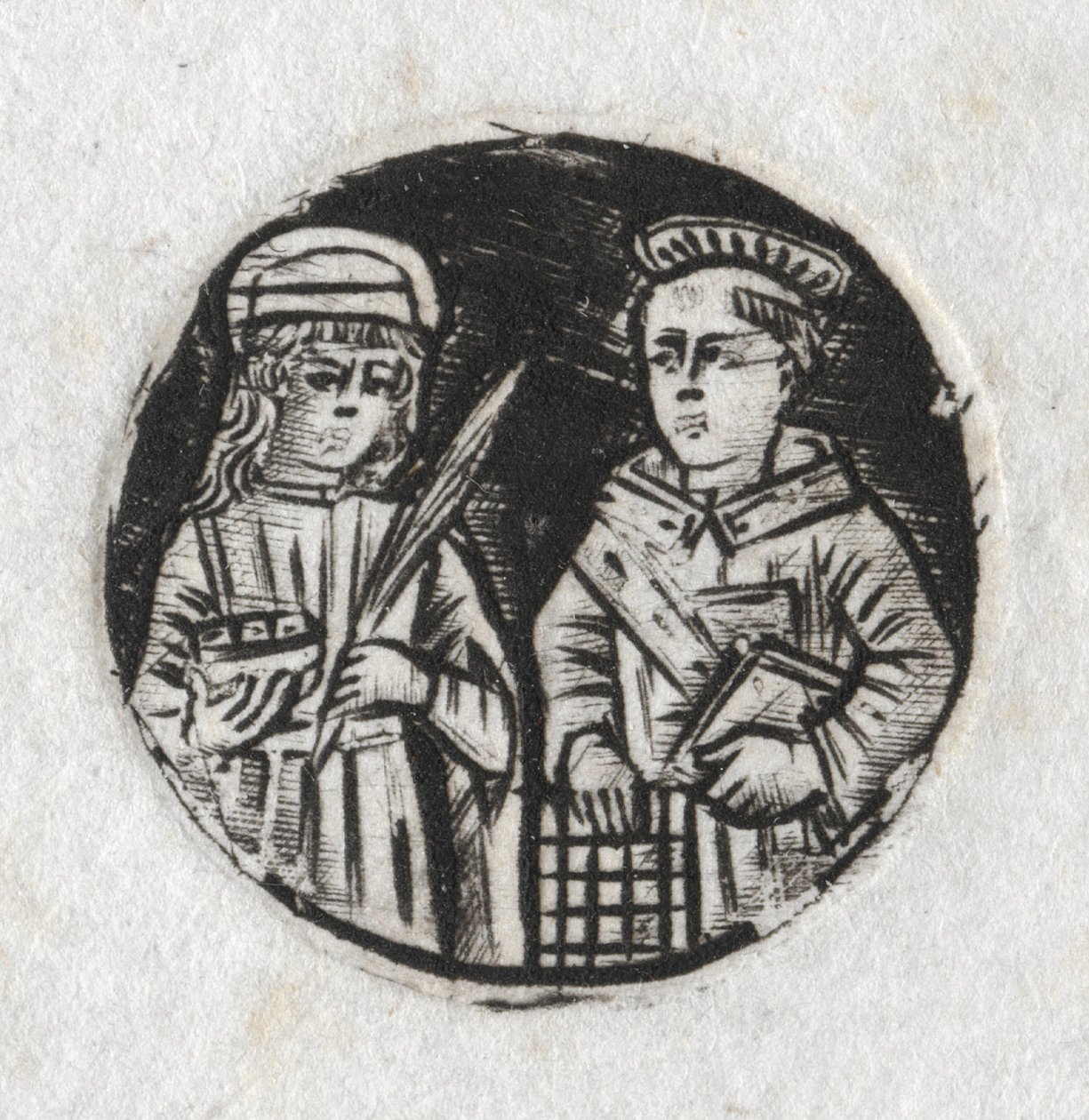 St. Lawrence and St. Lucy de Unknown artist