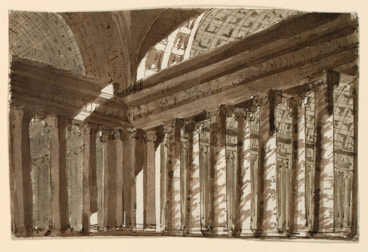 Diseño de escenario, interior de salón de Unknown artist