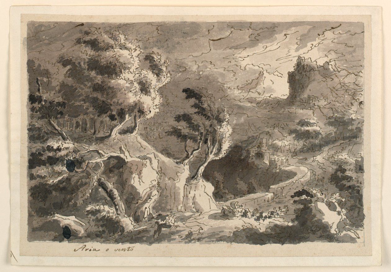 Diseño Escénico, Paisaje en las Colinas de Unknown artist