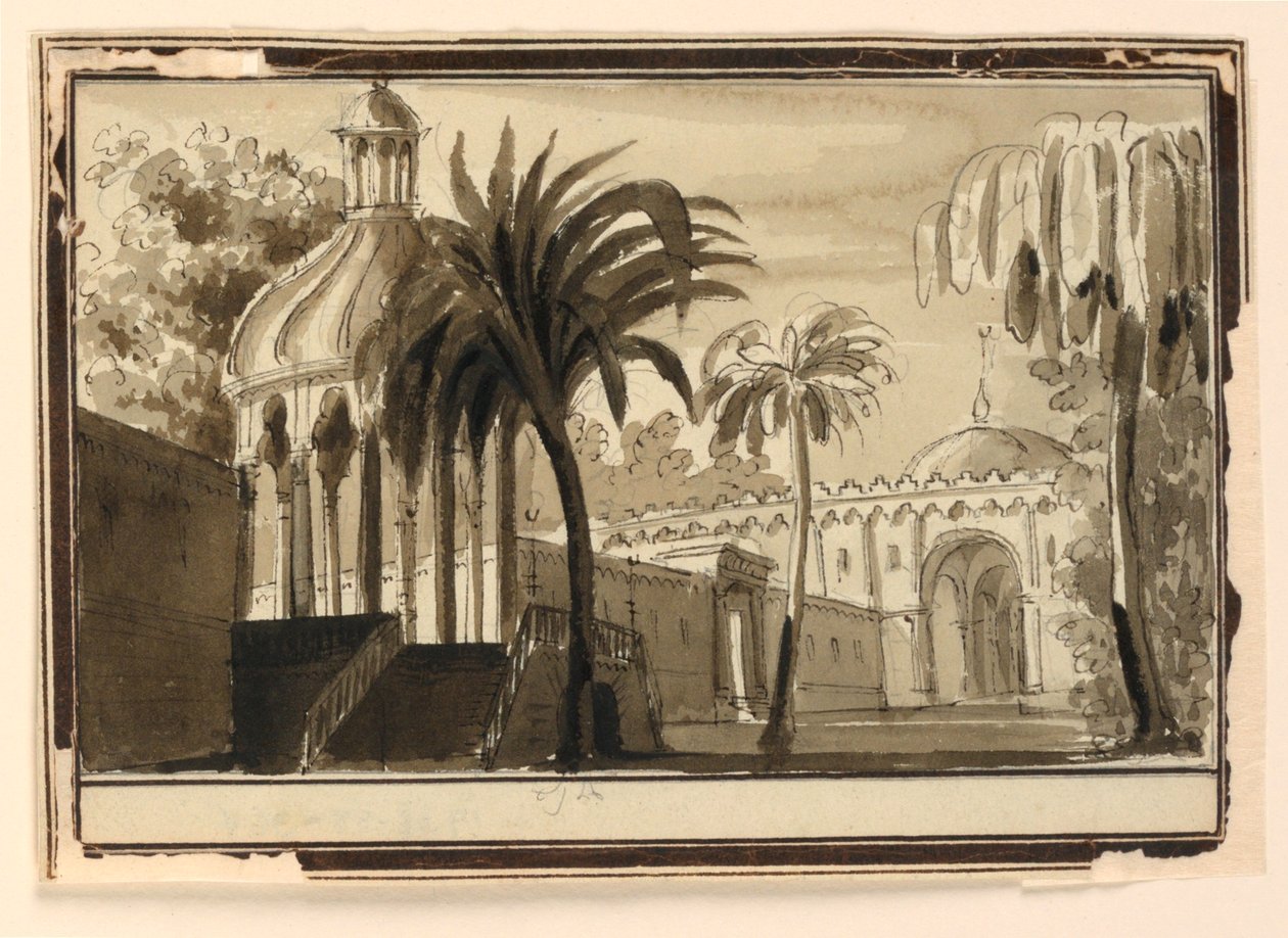 Diseño escénico, jardines orientales de Unknown artist