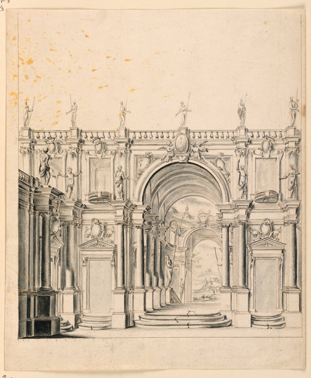 Diseño de escenario: Arquitectura del palacio de Unknown artist