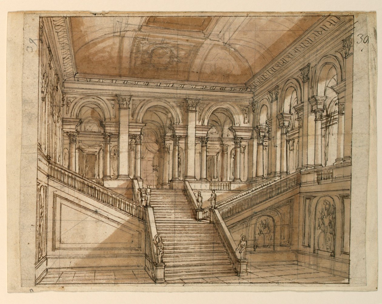 Diseño escénico, interior del palacio de Unknown artist