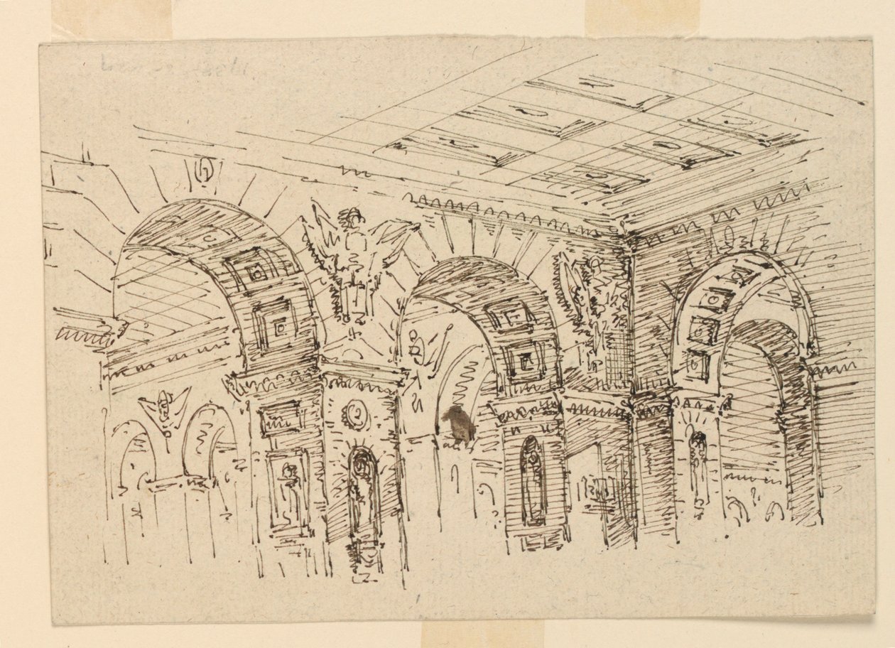 Diseño de escenario, interior del palacio de Unknown artist