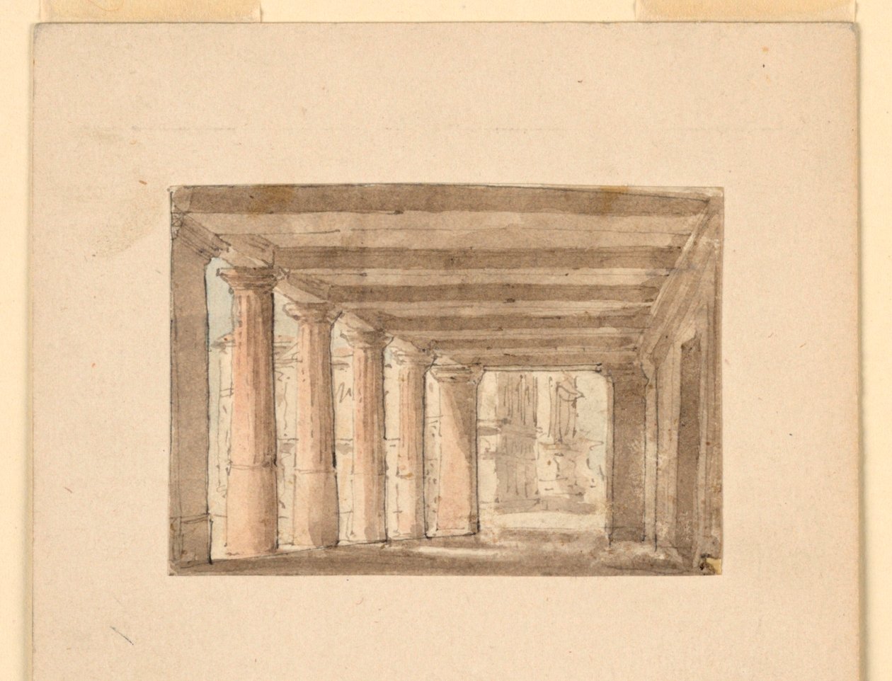 Diseño de escenario, pórtico de Unknown artist