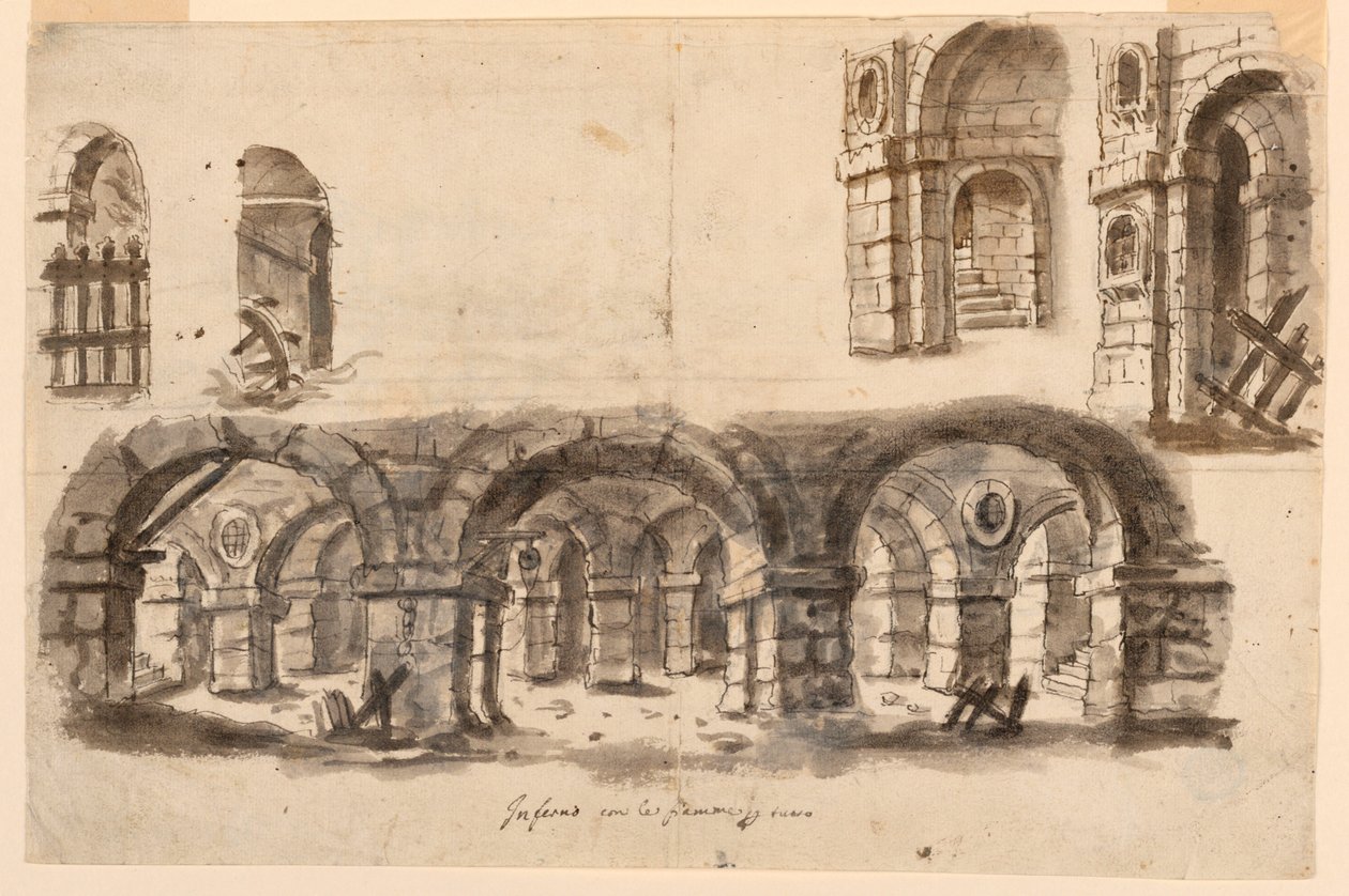 Diseño de Escenario, Sótano de la Prisión de Unknown artist