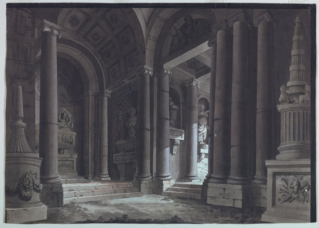 Diseño escénico, Sala Sepulcral de Unknown artist
