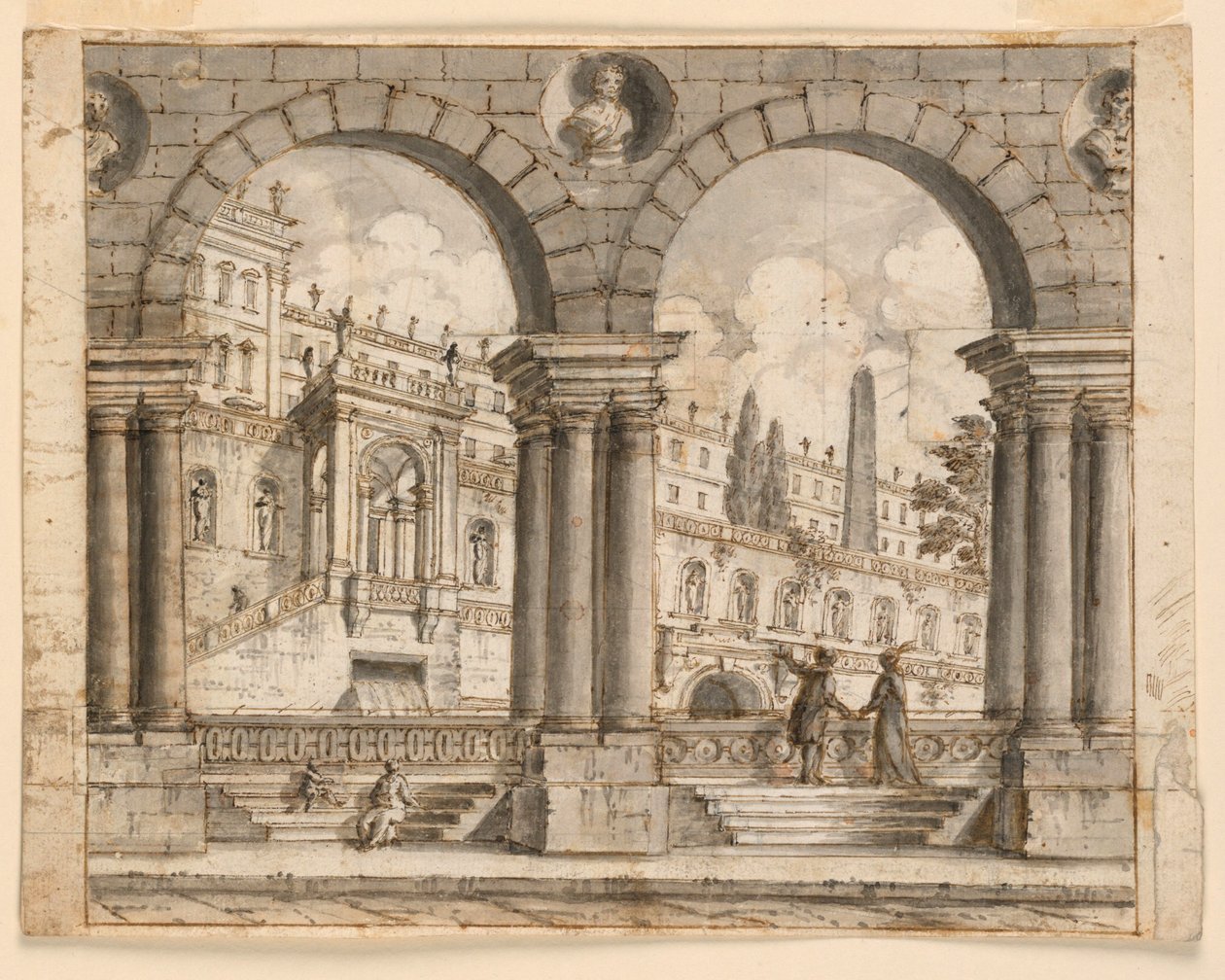 Diseño escénico, calle y palacios de Unknown artist