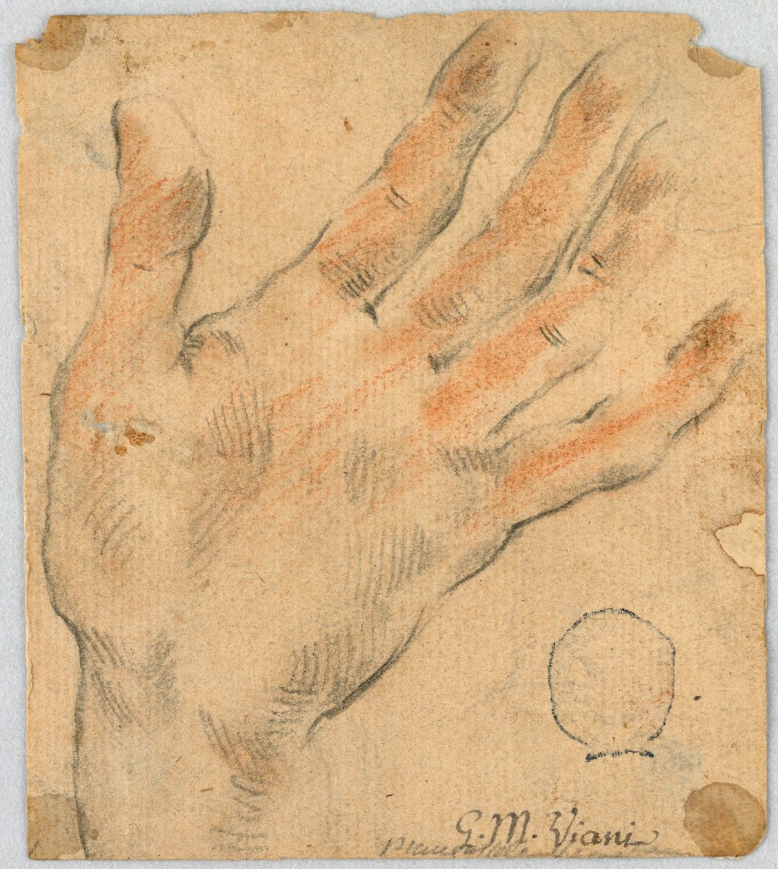 Estudio: Una Mano Izquierda de Unknown artist