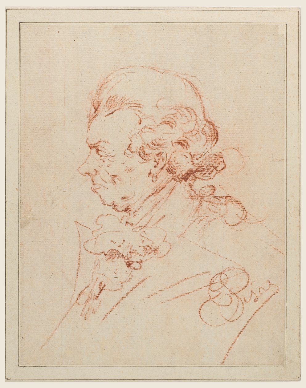 Estudio para retrato de un hombre de Unknown artist