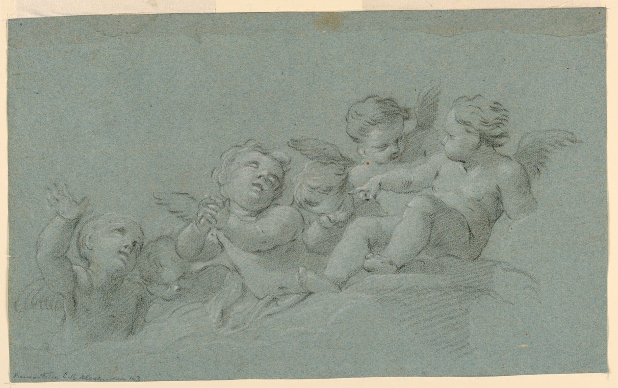 Estudio de ángeles de Unknown artist