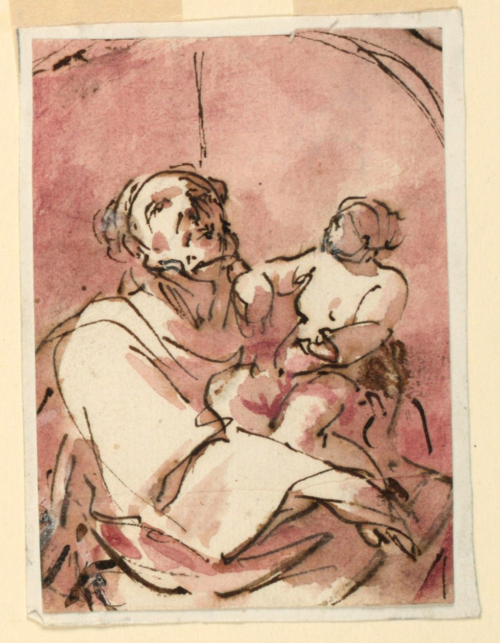 Estudio de San José llevando al Niño Jesús de Unknown artist
