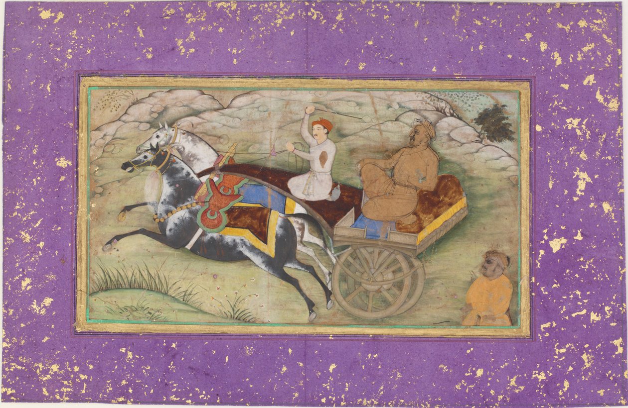 Sultán Salim en un carruaje de Unknown artist