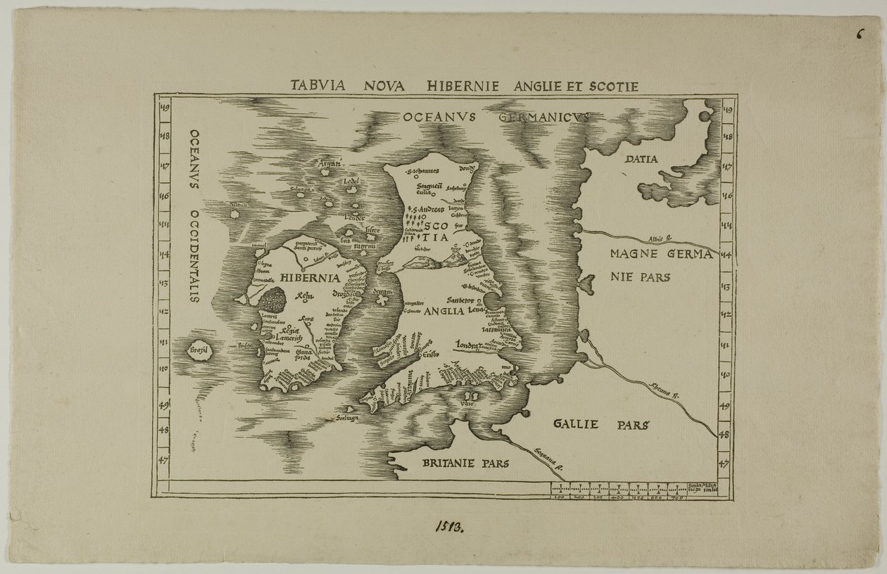 Tabuia Nova Hibernia Inglaterra y Escocia de Unknown artist