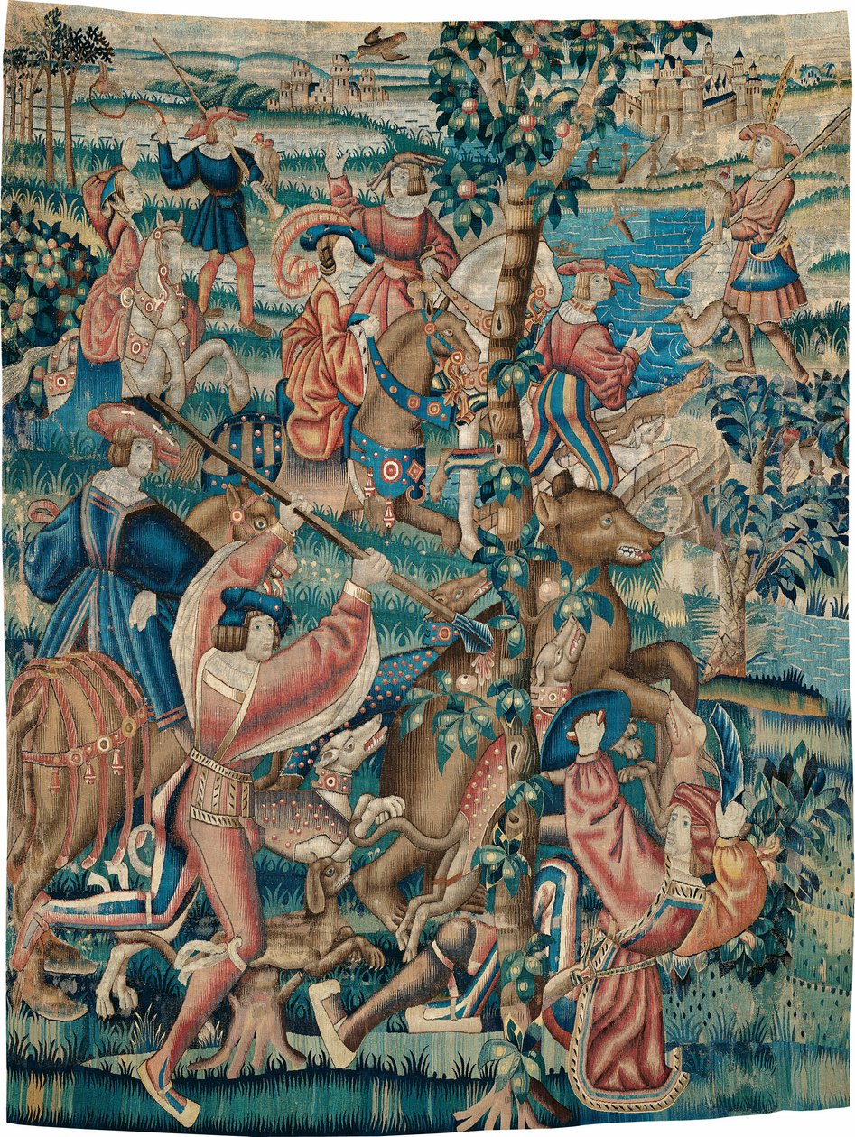Tapiz (Serie Caza del Oso y Cetrería de una Cacería) de Unknown artist