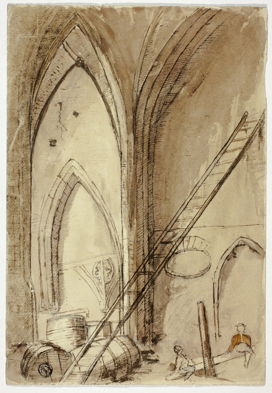 Sube y Baja en el Edificio de la Iglesia de Unknown artist