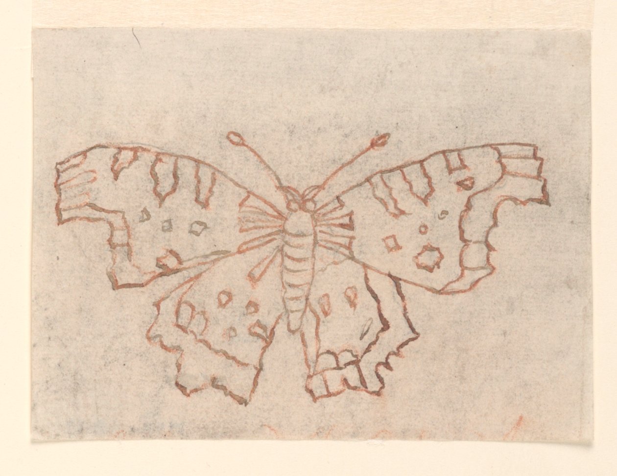 Diseño textil: Una mariposa de Unknown artist