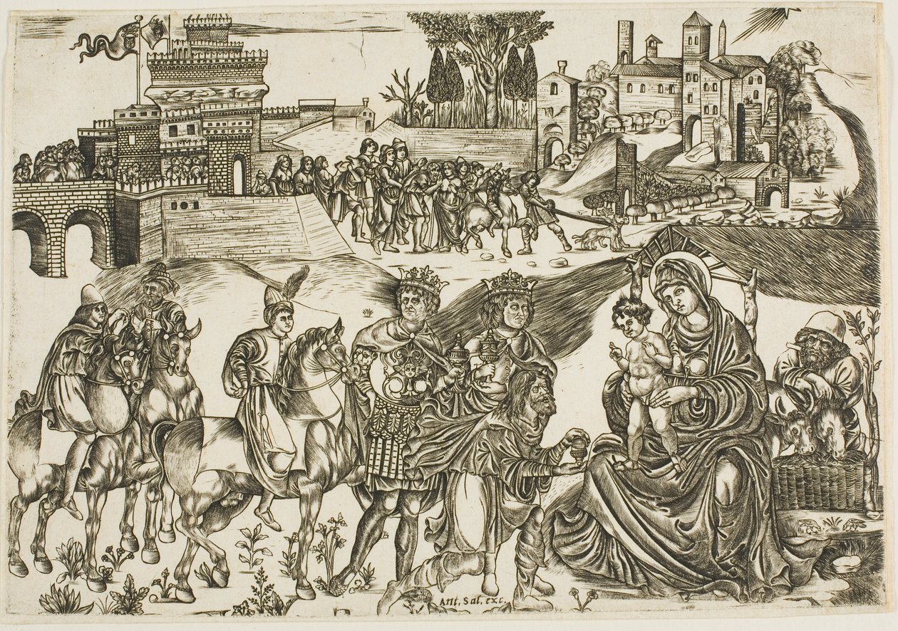 La adoración de los Magos de Unknown artist