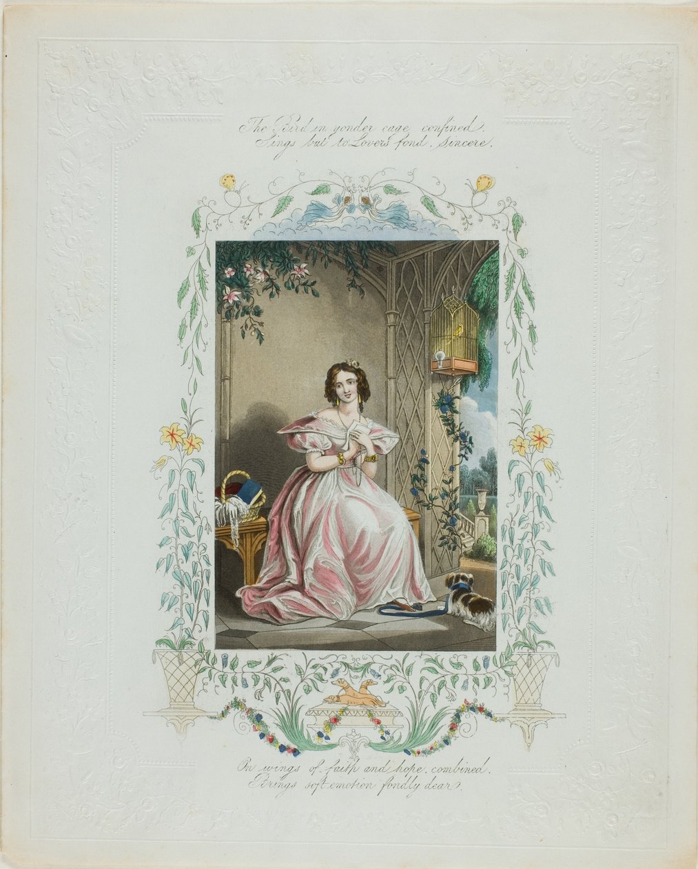 El pájaro enjaulado (valentín) de Unknown artist