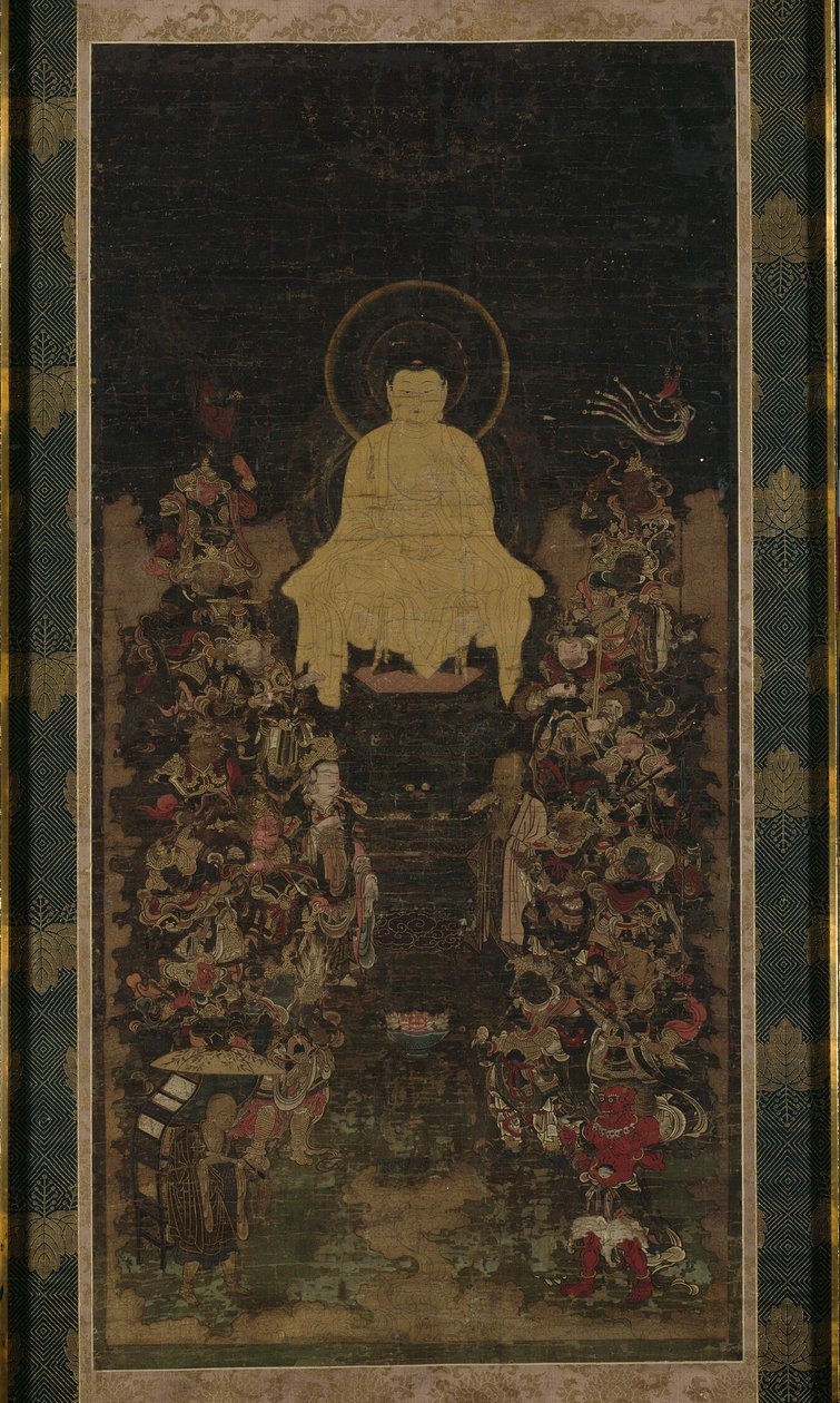 El Buda predicando el Sutra de la "Perfección de la Sabiduría" (Prajnaparamita) de Unknown artist