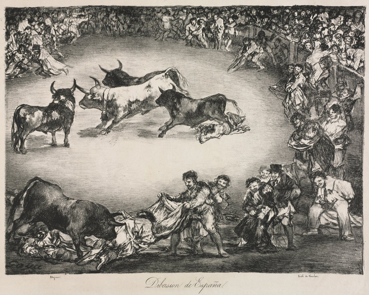 Los toros de Burdeos: Entretenimiento español de Unknown artist