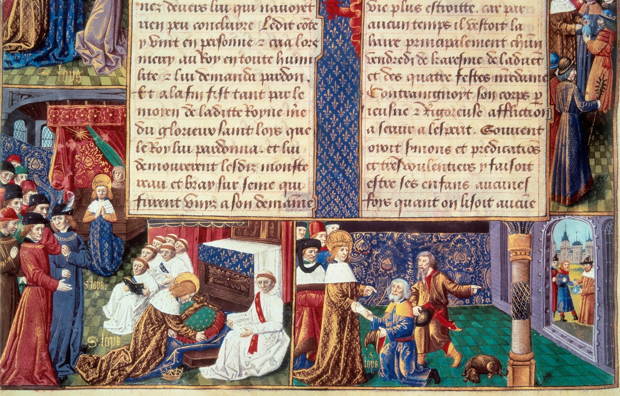 Las virtudes cristianas del Rey Luis IX (San Luis) de Unknown artist