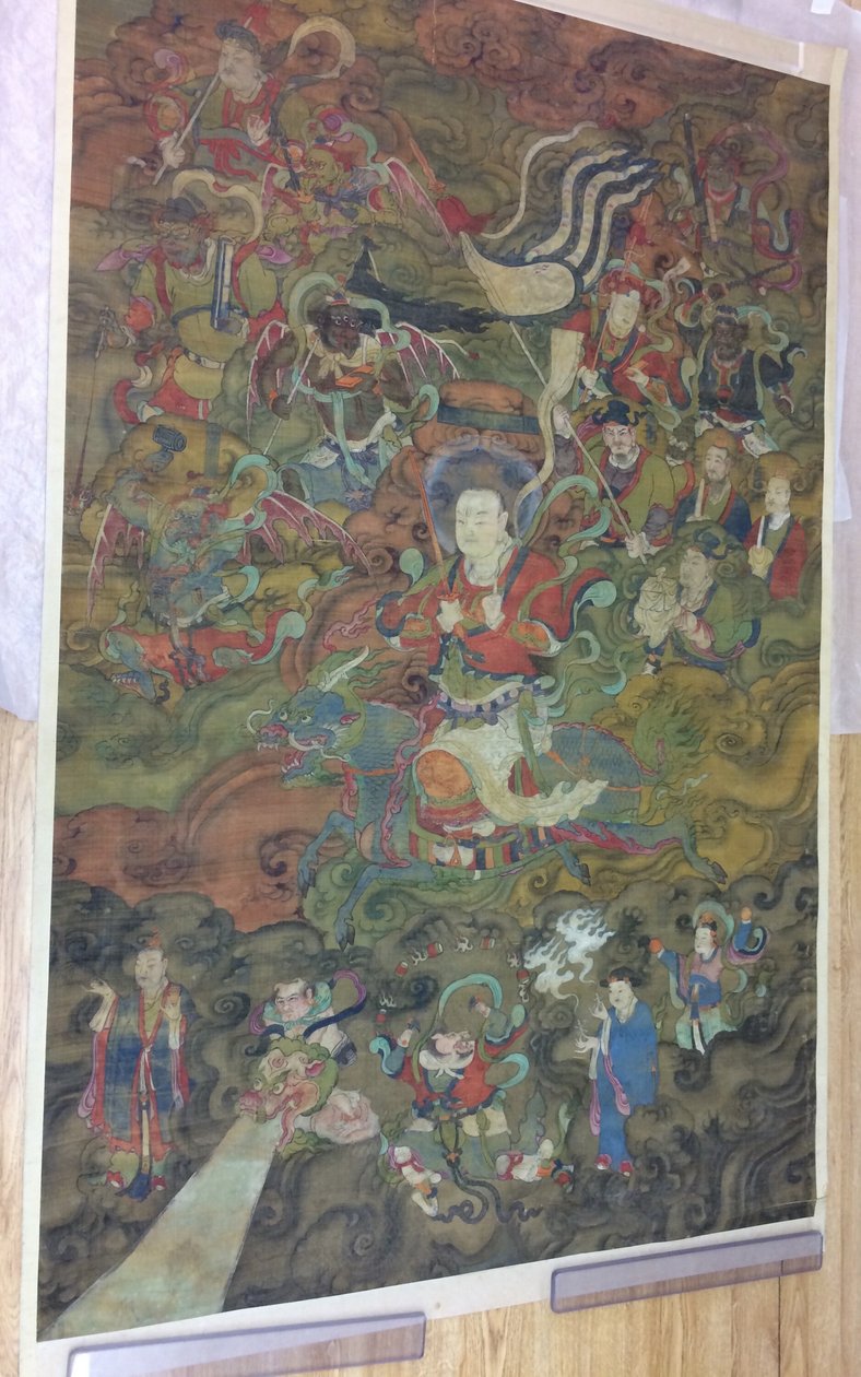 El Dios Daoísta del Trueno con su séquito de Unknown artist