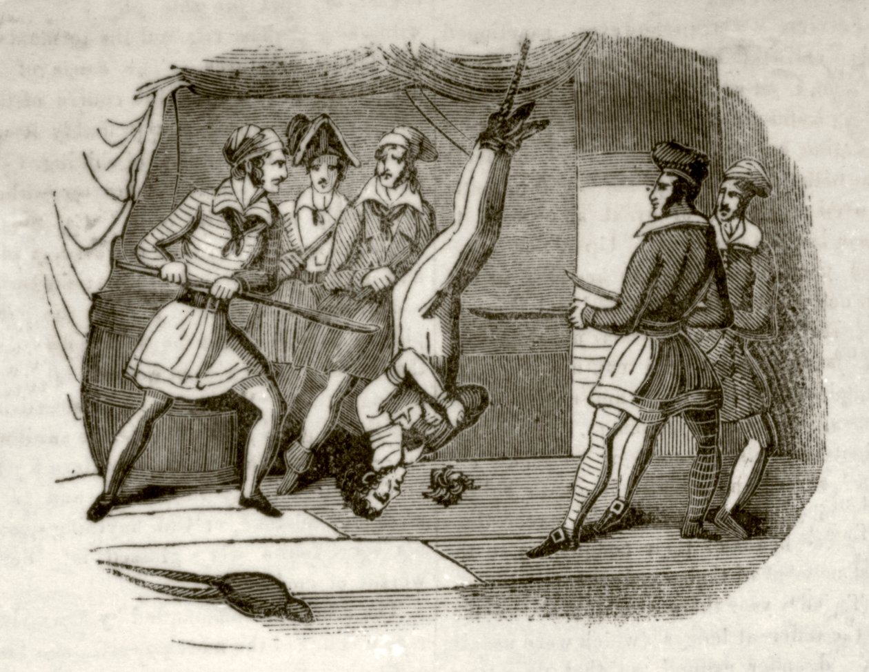 La Galera de la Muerte, o, la Goleta Pirata, c.1837 de Unknown artist