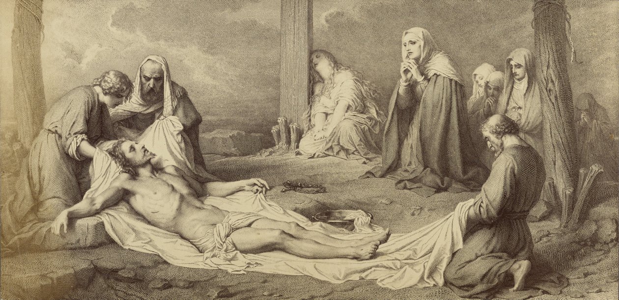 [La Deposición desde la Cruz por Paul Delaroche] de Unknown artist