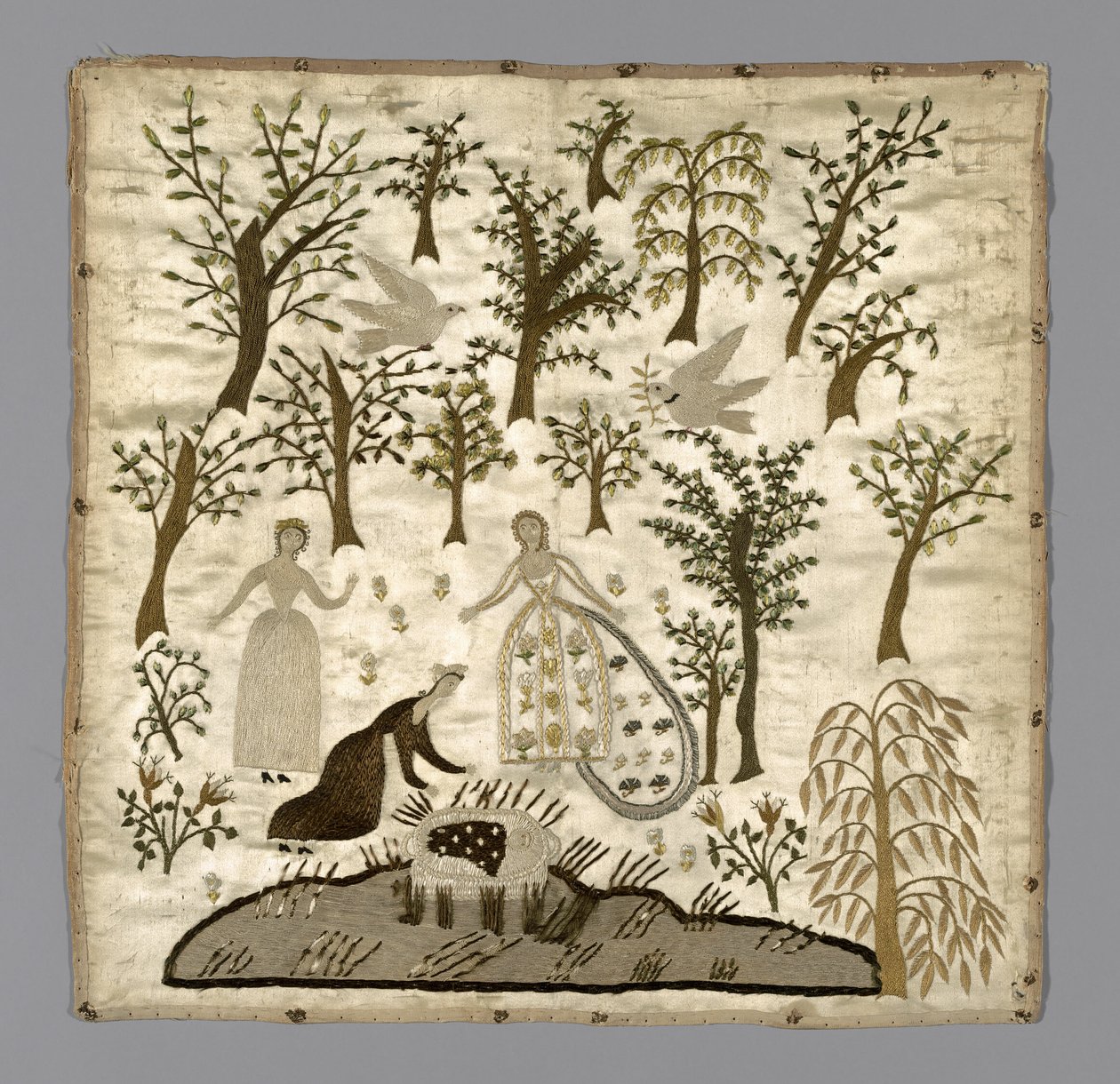 El hallazgo de Moisés (bordado) de Unknown artist
