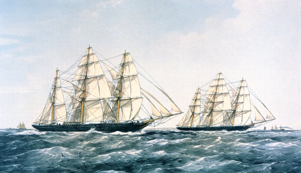La Gran Carrera de Clíperes de 1866 entre el 