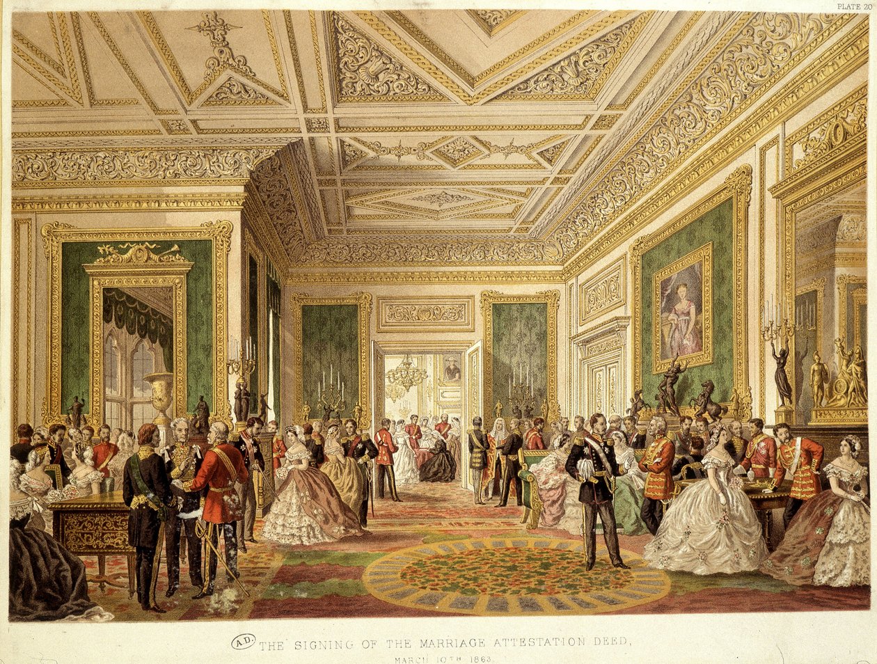 El matrimonio del Príncipe de Gales Eduardo VII de Unknown artist