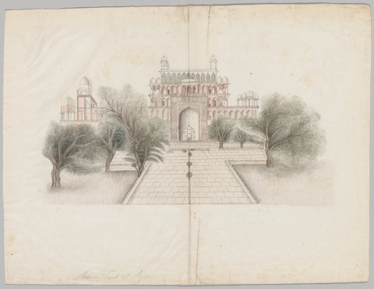 The Mausoleum of Akbar at Secundrabad de Unknown artist