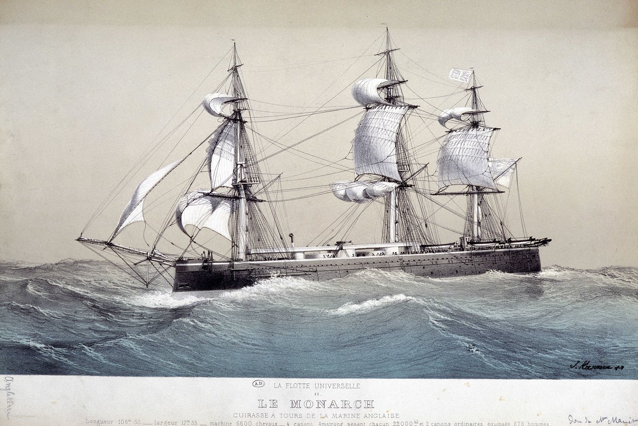 El Monarca, flota inglesa, circa 1850 de Unknown artist