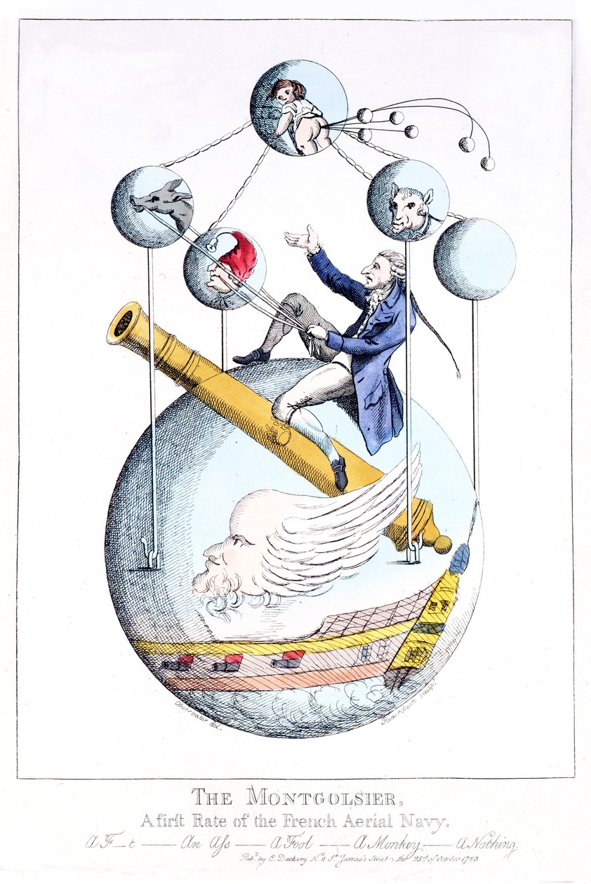 El Montgolfier: Un primer rango de la Marina Aérea Francesa (impresión) de Unknown artist