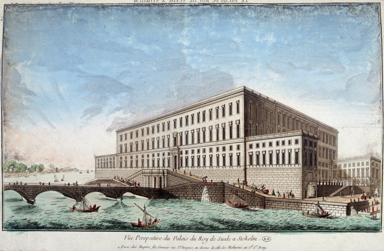 El Palacio del Rey de Suecia en Estocolmo de Unknown artist