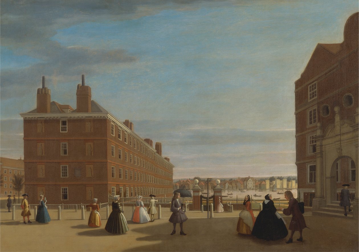 The Paper Buildings, Inner Temple, Londres de Unknown artist