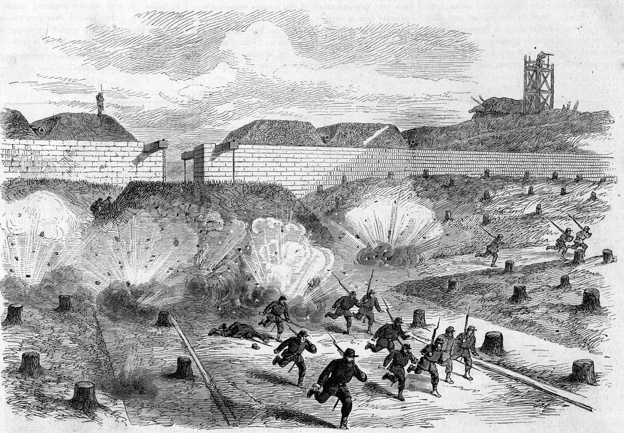La Comuna de París en 1871. Bombardeo de la Porte d