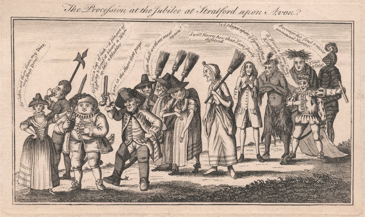 La procesión del Jubileo en Stratford upon Avon de Unknown artist