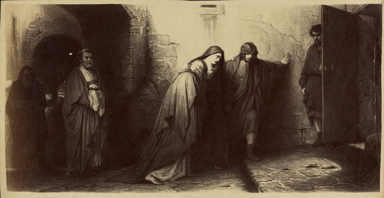 [El regreso del Gólgota por Paul Delaroche] de Unknown artist