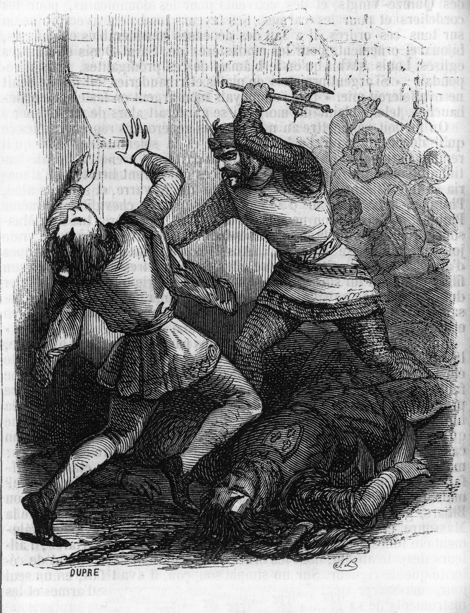 Las Vísperas Sicilianas (Vespri Siciliani), revuelta popular de la isla de Sicilia contra la dominación feudal del rey francés Carlos de Anjou, ocurrida en Palermo y Corleone, 31 de marzo de Unknown artist