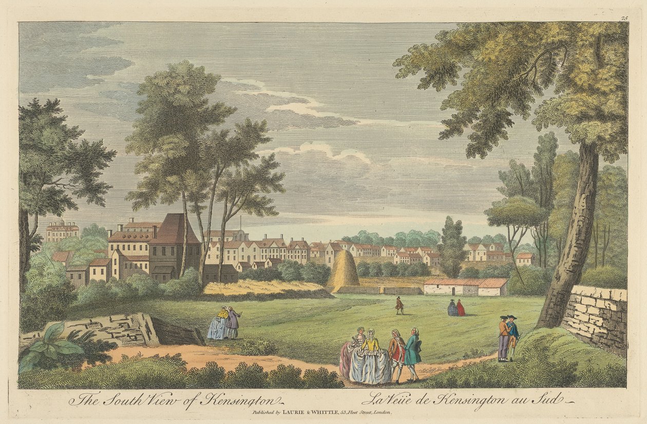Vista sur de Kensington de Unknown artist