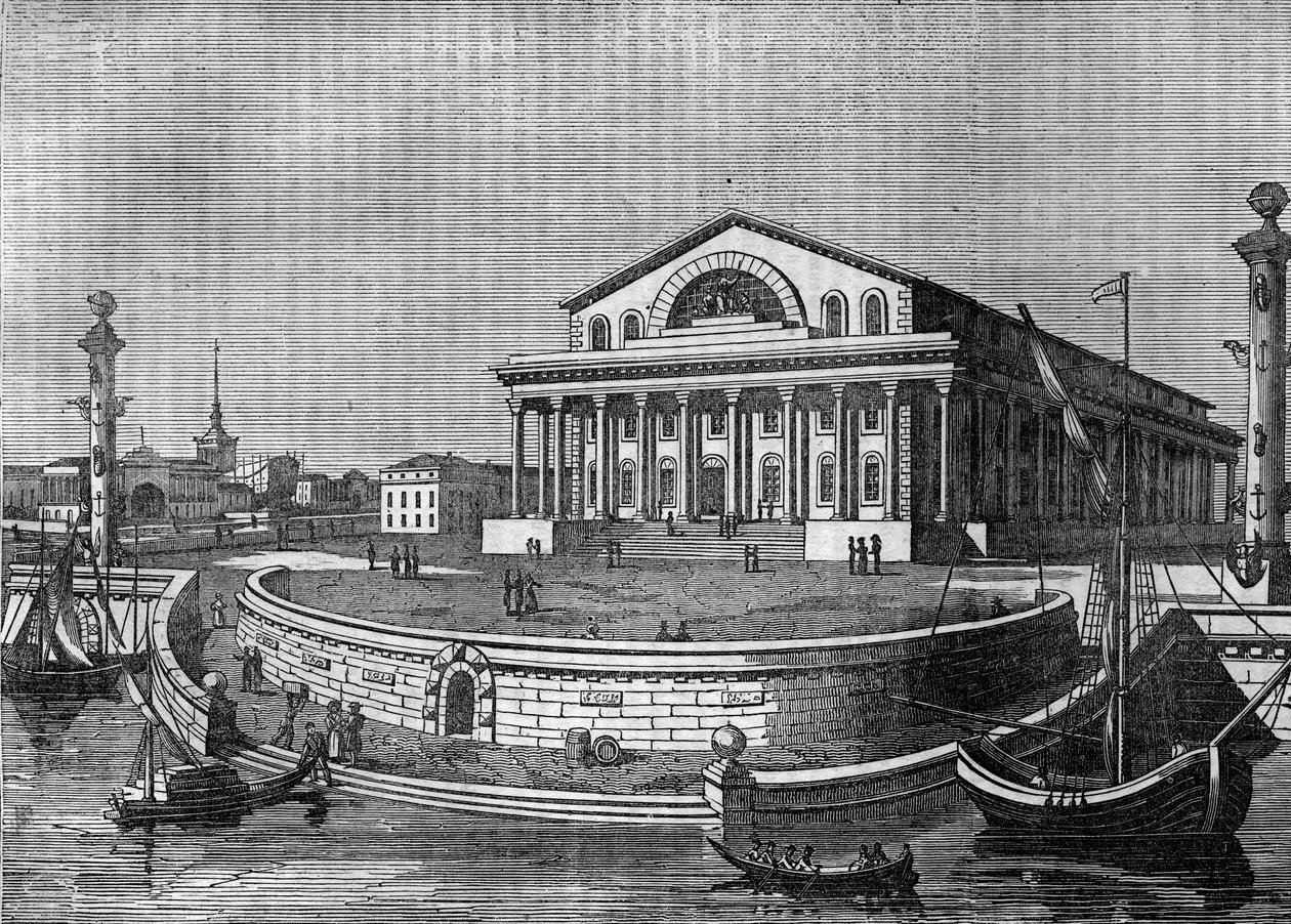 La Bolsa de San Petersburgo en Rusia en 1836. de Unknown artist