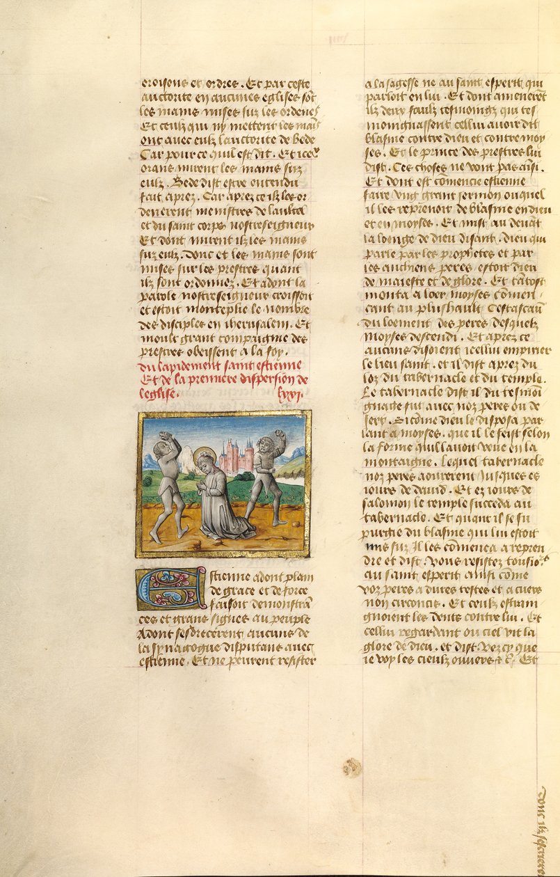 La lapidación de San Esteban de Unknown artist