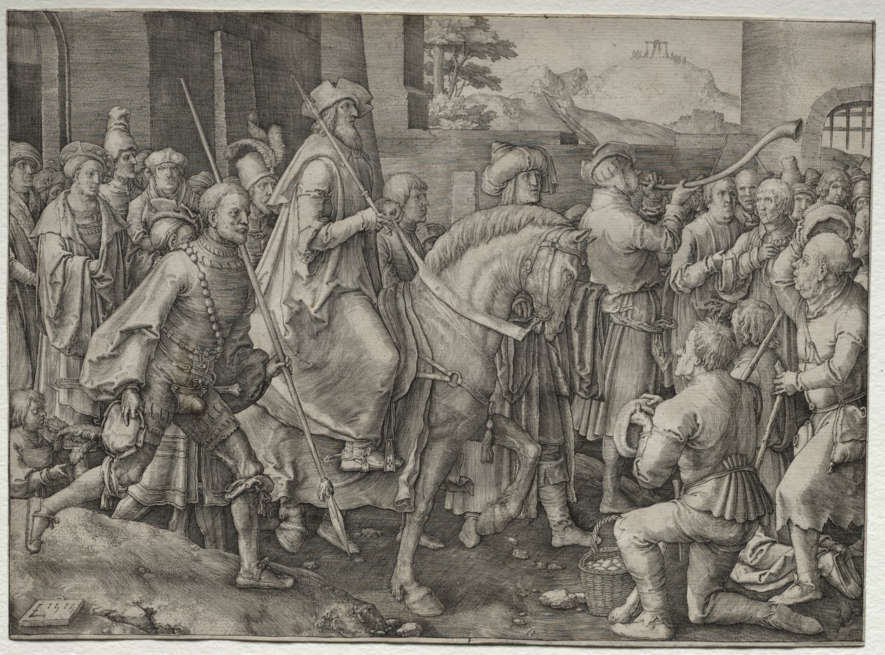 El triunfo de Mardoqueo de Unknown artist