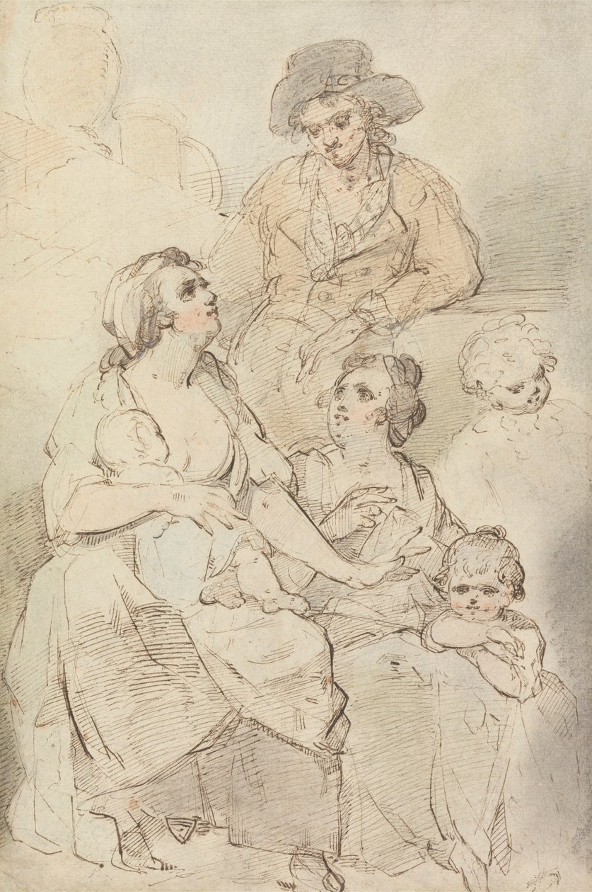 La familia virtuosa de Unknown artist
