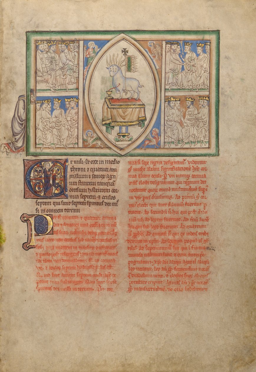 La visión del Cordero en medio de los cuatro seres vivientes y los veinticuatro ancianos de Unknown artist