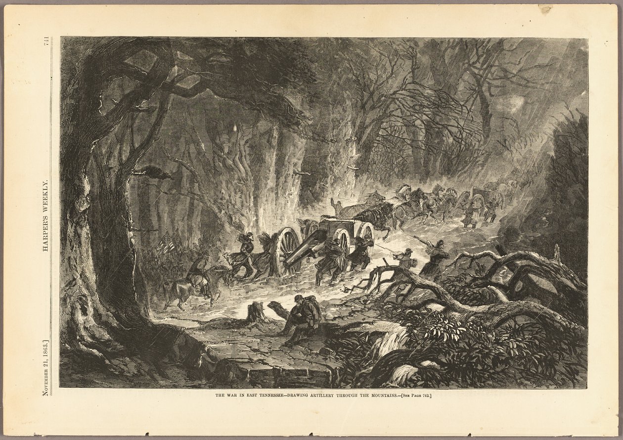 La guerra en el este de Tennessee de Unknown artist